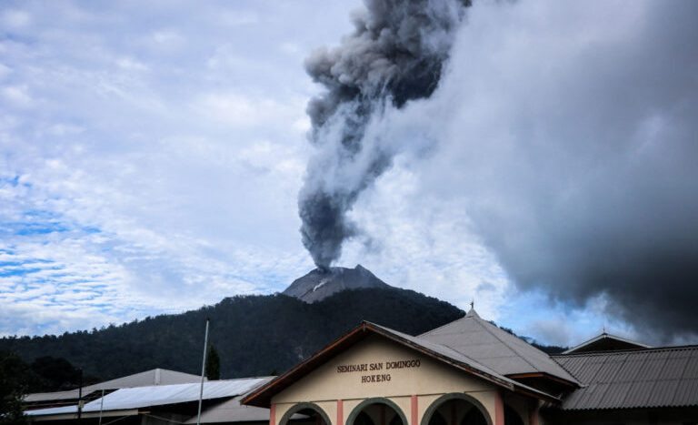 Volcano Eruptions in Indonesia